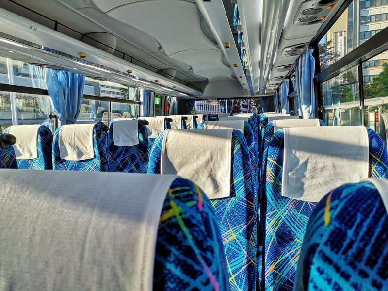 仙台への高速バス車内